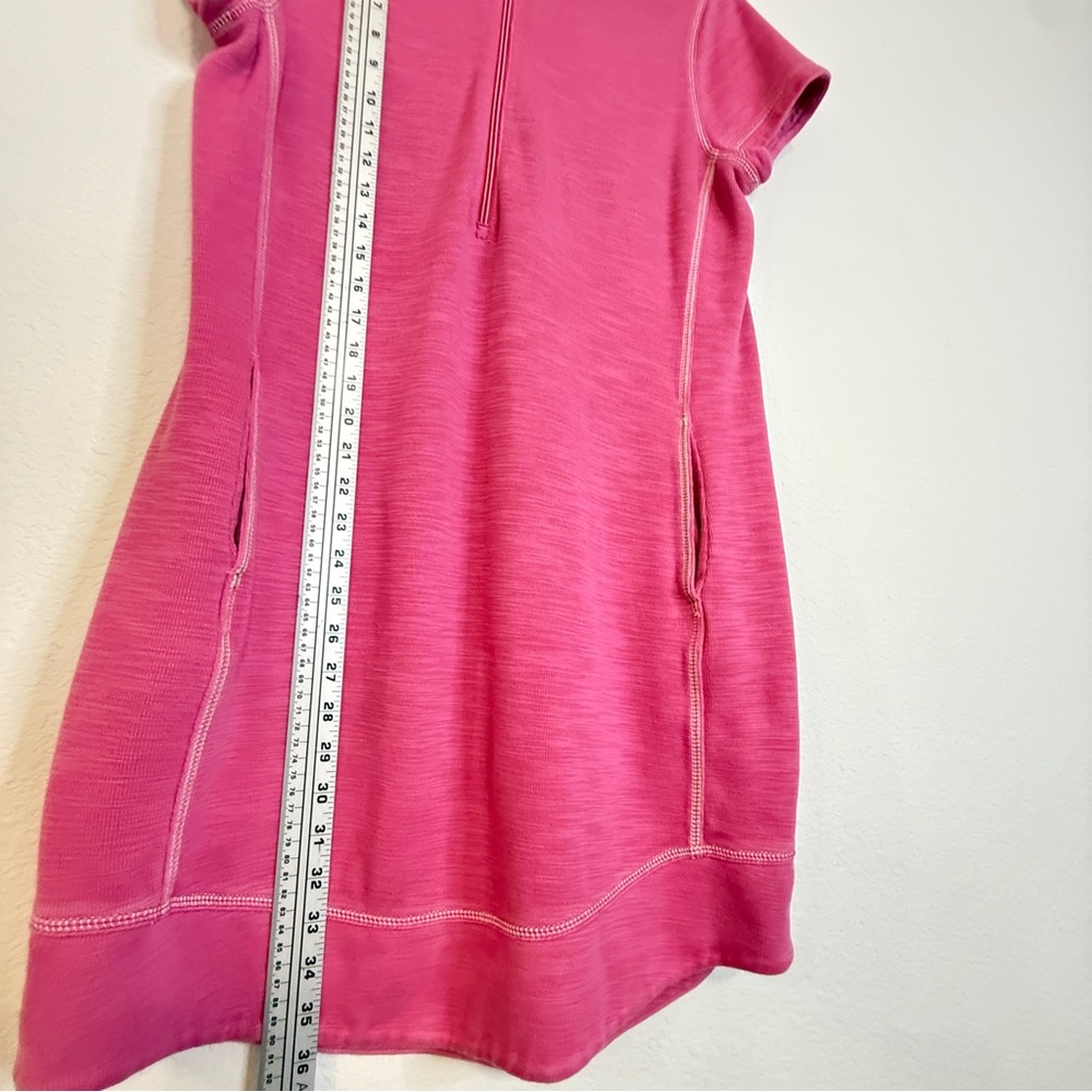 Tommy Bahama Pink Half-Zip Tunic Dress – Luxe Comfort, Island Vibes (XS/S) - Picture 8 of 16